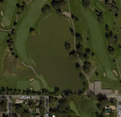 Golf Course Pond Aerial 1