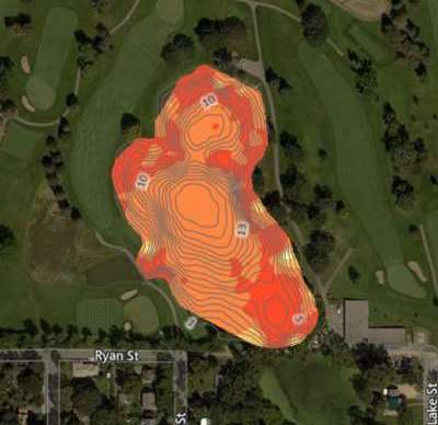 Golf Course Pond Aerial 5