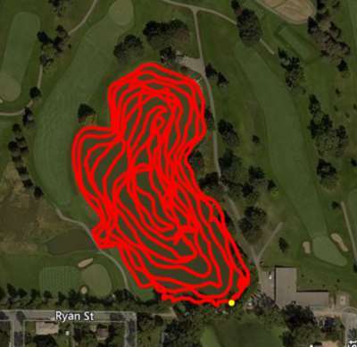 Golf Course Pond Aerial 2